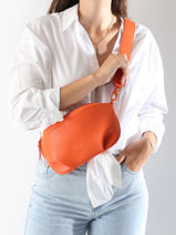 Sac Banane Oxer Cuir Etrier Orange oxer EOXE022M-vue-porte