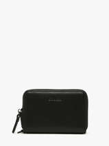 Coin Purse Leather Oxer Etrier Black oxer EOXE096M