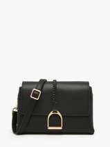Sac Bandouli�re S Torsade Cuir Etrier Noir torsade ETOS169S